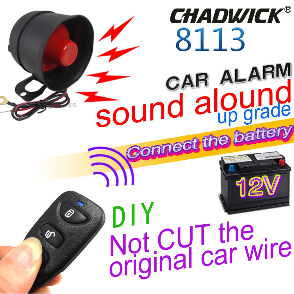 Auto Car Alarm System Universal 12V One Way Vehicle Burglar Alarm Security Protection & 2 Remote Control Auto Burglar
Auto Car Alarm System Universal 12V One Way Vehicle Burglar Alarm Security Protection & 2 Remote Control Auto Burglar