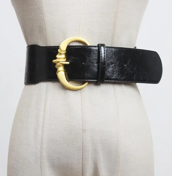 Women's runway fashion gold buckle pu leather Cummerbunds female Dress Corsets Waistband Belts decoration wide belt R3196
Women's runway fashion gold buckle pu leather Cummerbunds female Dress Corsets Waistband Belts decoration wide belt R3196