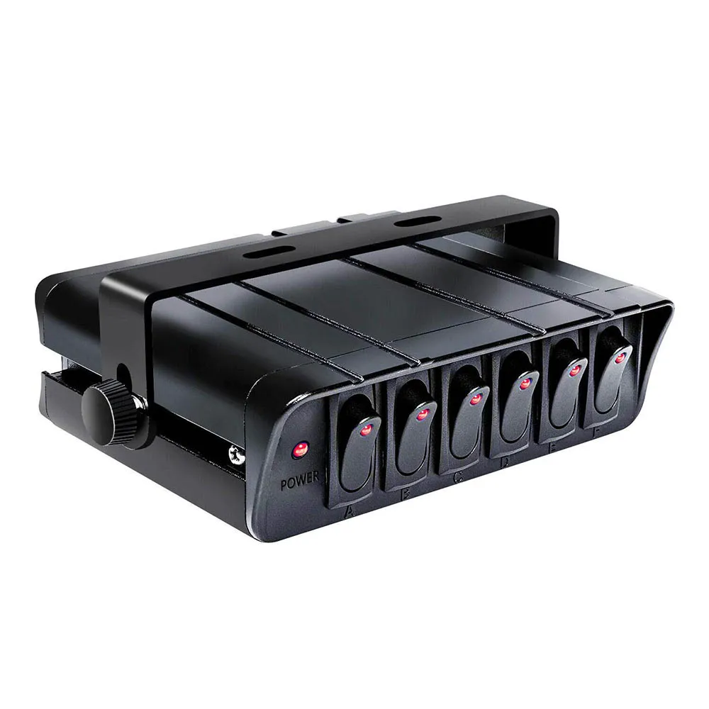 6 Gang Rocker Switch Box 12-24V SPST On/Off Rocker Toggle Switch Panel for Automotive Lights Car Marine Boat Truck Vehicles
6 Gang Rocker Switch Box 12-24V SPST On/Off Rocker Toggle Switch Panel for Automotive Lights Car Marine Boat Truck Vehicles
