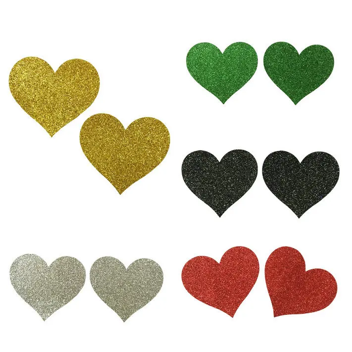10PCS Womens Disposable Light Thin Nipple Stickers Girls Glitter Heart Breast Petals Self Adhesive Femme 7 Colors Nipple Covers
10PCS Womens Disposable Light Thin Nipple Stickers Girls Glitter Heart Breast Petals Self Adhesive Femme 7 Colors Nipple Covers