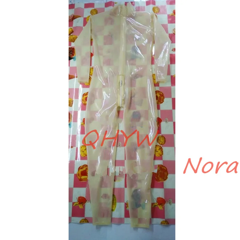 Handmade Transparent Latex Catsuit Men Rubber Bodysuits with Back Crotch Zipper Club Wear
Handmade Transparent Latex Catsuit Men Rubber Bodysuits with Back Crotch Zipper Club Wear