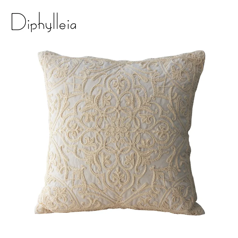 Diphylleia France Style Cushion Cover Modern Home Nordic Living Room Sofa Cotton Linen Rope Embroidery Pillow Cover 50x50cm
Diphylleia France Style Cushion Cover Modern Home Nordic Living Room Sofa Cotton Linen Rope Embroidery Pillow Cover 50x50cm