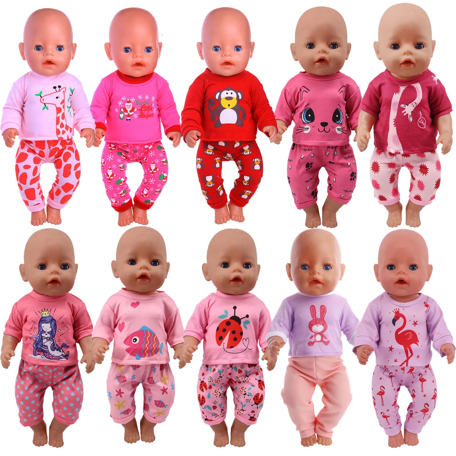 10 Colors Reborn Doll Cute Clothes For New Reborn Baby For 18 Inch&43 Cm Accessories For Girl's Toy Gifts
10 Colors Reborn Doll Cute Clothes For New Reborn Baby For 18 Inch&43 Cm Accessories For Girl's Toy Gifts
