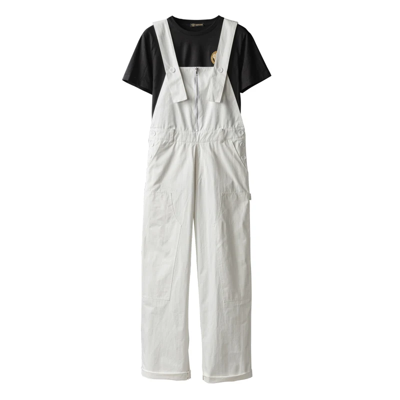 2022 Spring Hip Hop Bib Men Overalls Jumpsuit Cotton Straight Cargo Pants Fashion Casual Black White Lovers Workwear Trousers
2022 Spring Hip Hop Bib Men Overalls Jumpsuit Cotton Straight Cargo Pants Fashion Casual Black White Lovers Workwear Trousers