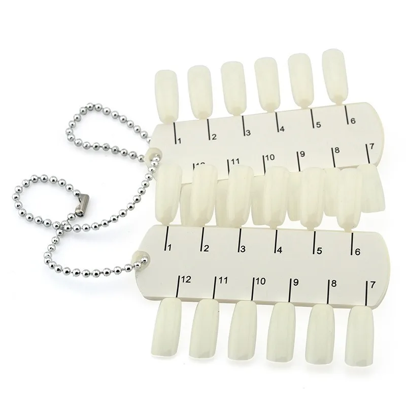100 Set/ lot 24 Tips Nail Display Chart with Necklace Acrylic Natrual False Tips Faux Ongles Nail Polish Display Tools F0038
100 Set/ lot 24 Tips Nail Display Chart with Necklace Acrylic Natrual False Tips Faux Ongles Nail Polish Display Tools F0038