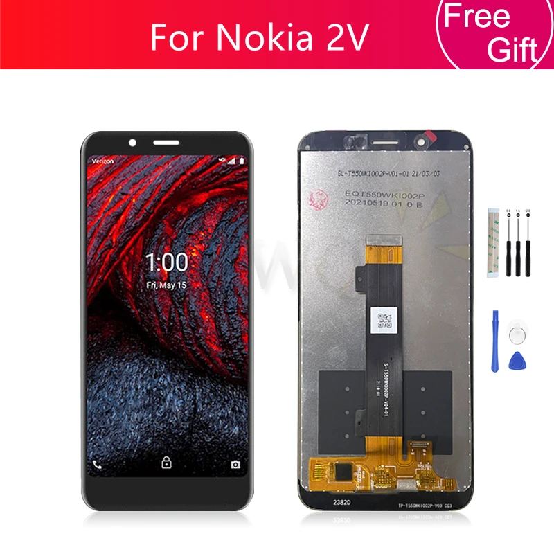 Для Nokia 2 V ЖК-дисплей сенсорный экран дигитайзер в сборе для Nokia 2 v Замена экрана Запасные части 5,45"
Для Nokia 2 V ЖК-дисплей сенсорный экран дигитайзер в сборе для Nokia 2 v Замена экрана Запасные части 5,45"