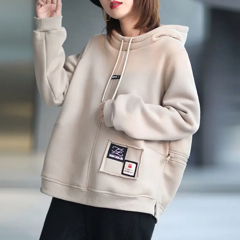 2021 Spring New Jacket Pullover Sweater Autumn Korean Casual Hooded Sweater Women's Long-sleeved Loose Warm Top Thick Hoodie
2021 Spring New Jacket Pullover Sweater Autumn Korean Casual Hooded Sweater Women's Long-sleeved Loose Warm Top Thick Hoodie