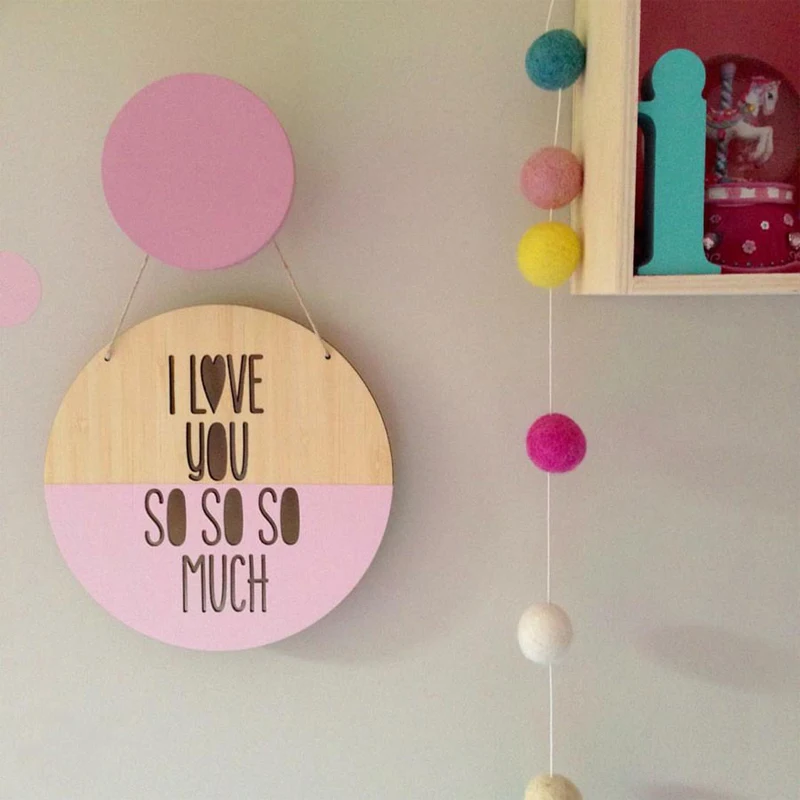 Nordic I Love u So So Much Door Hanging Sign Baby Nursery Room Decoration Wood Positive Slogan Banner Letter Wall Garland Kids
Nordic I Love u So So Much Door Hanging Sign Baby Nursery Room Decoration Wood Positive Slogan Banner Letter Wall Garland Kids