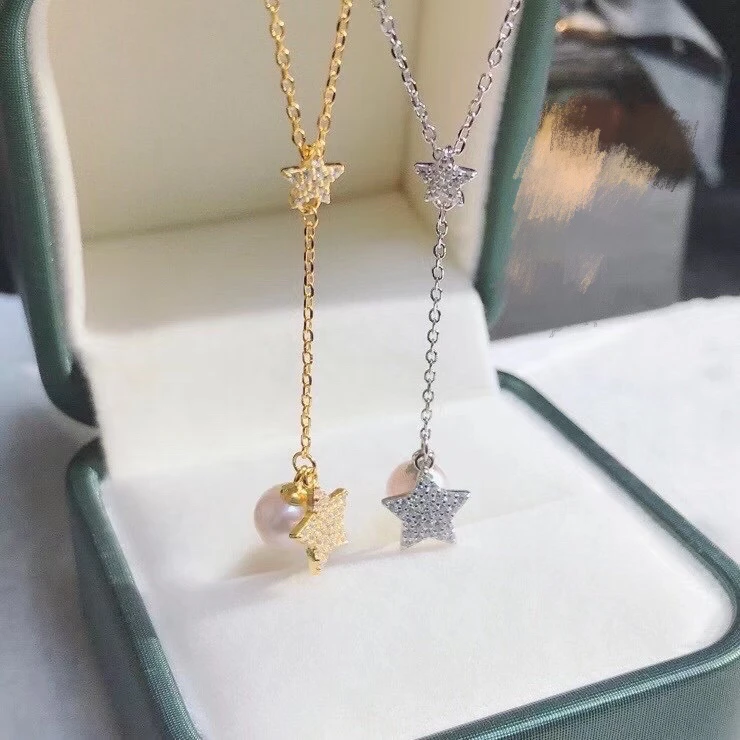 Star Shape New S925 Sterling Silver Necklace Findings Jewelry Base Settings Mountings Parts for Akoya Edison Pearls, Coral, Jade
Star Shape New S925 Sterling Silver Necklace Findings Jewelry Base Settings Mountings Parts for Akoya Edison Pearls, Coral, Jade