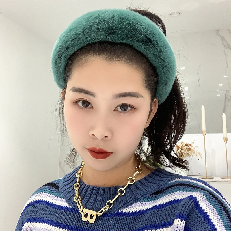 New Ladies Real Rex Rabbit Fur Hairband Plush Solid Leopard Color Super Fluffy Hair Waring Card for Women Gift Dropshipping
New Ladies Real Rex Rabbit Fur Hairband Plush Solid Leopard Color Super Fluffy Hair Waring Card for Women Gift Dropshipping