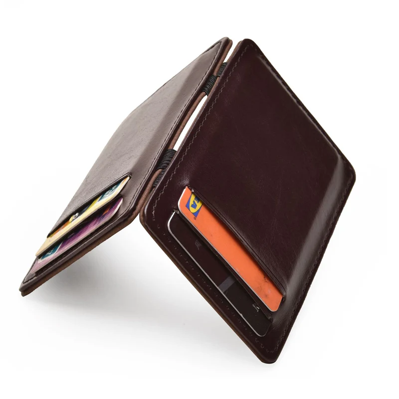 New Thin Vertical Men Magic Wallet Small PU Leather Elastic Ribbon Purse Mini Solid ID Card Holder Bank Credit Card Case For Man
New Thin Vertical Men Magic Wallet Small PU Leather Elastic Ribbon Purse Mini Solid ID Card Holder Bank Credit Card Case For Man