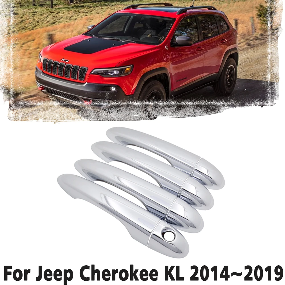 Luxury chrome door handle cover trim protection cover For Jeep Cherokee KL 2014 2015 2016 2017 2018 2019 Car accessory sticker
Luxury chrome door handle cover trim protection cover For Jeep Cherokee KL 2014 2015 2016 2017 2018 2019 Car accessory sticker