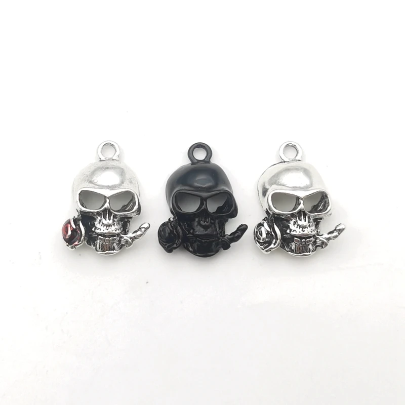 5pcs 19x25mm Rose Flower Skull Gothic Alloy Tibetan Pendants Antique Jewelry Making Small Pendant DIY Handmade Accessories
5pcs 19x25mm Rose Flower Skull Gothic Alloy Tibetan Pendants Antique Jewelry Making Small Pendant DIY Handmade Accessories