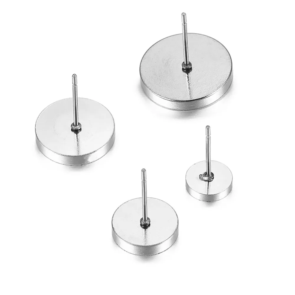 50Pcs/Lot Stainless Steel Earrings Blank Base Fit 4/6/8/10mm DIY Jewelry Making Accessories Wholesale
50Pcs/Lot Stainless Steel Earrings Blank Base Fit 4/6/8/10mm DIY Jewelry Making Accessories Wholesale