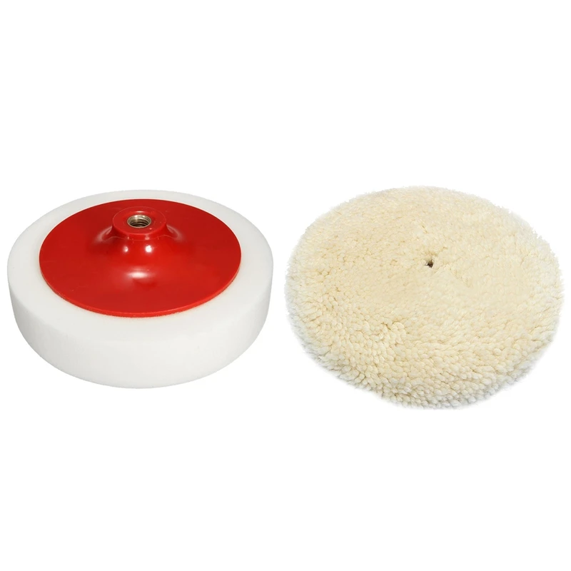 1 Pcs Car Polishing Buffing Head Mop Pad Soft Sponge With M14 Thread & 1 Pcs Soft Wool Clean Polishing Buffing Bonnet Pad For Ca
1 Pcs Car Polishing Buffing Head Mop Pad Soft Sponge With M14 Thread & 1 Pcs Soft Wool Clean Polishing Buffing Bonnet Pad For Ca