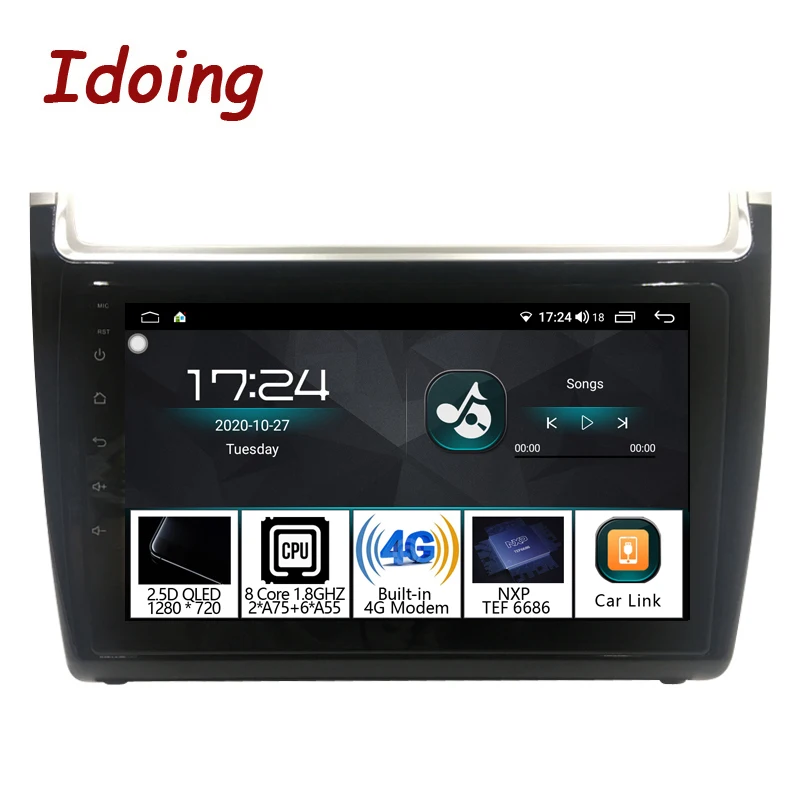 Idoing Android Car Radio Audio GPS Multimedia Player For Volkswagen POLO 5 2008-2020 Head Unit Car Stereo car Intelligent System
Idoing Android Car Radio Audio GPS Multimedia Player For Volkswagen POLO 5 2008-2020 Head Unit Car Stereo car Intelligent System
