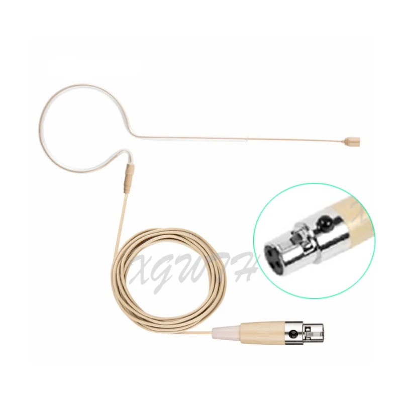 Headset Microphone 3 Pin Mini XLR Head Microphone for AKG Samson Wireless System & Bodypack Transmitter
Headset Microphone 3 Pin Mini XLR Head Microphone for AKG Samson Wireless System & Bodypack Transmitter