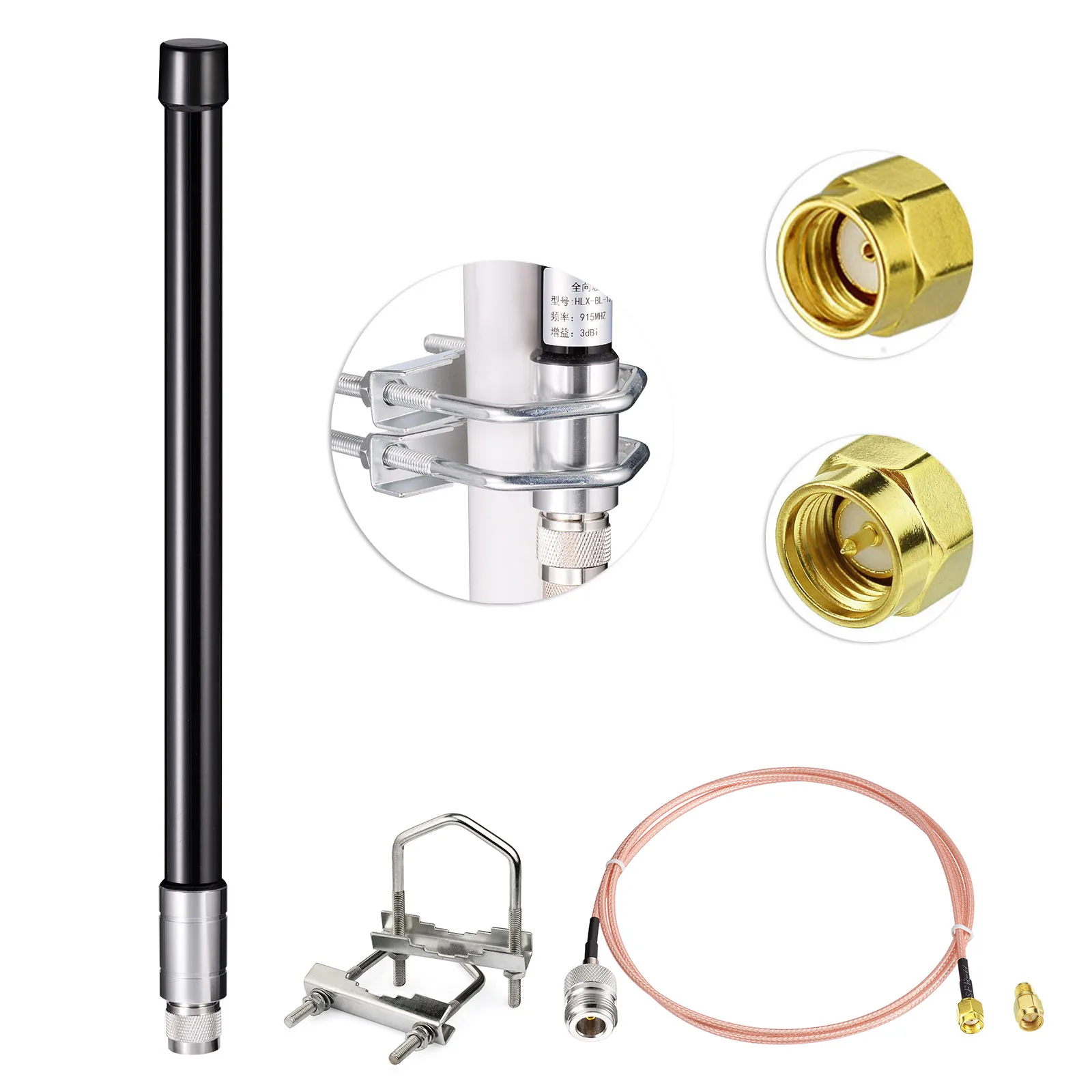 Superbat 3dbi 860-930MHz LoRa Fiberglass Antenna N Male Connector for Wireless Video and Security Systems
Superbat 3dbi 860-930MHz LoRa Fiberglass Antenna N Male Connector for Wireless Video and Security Systems