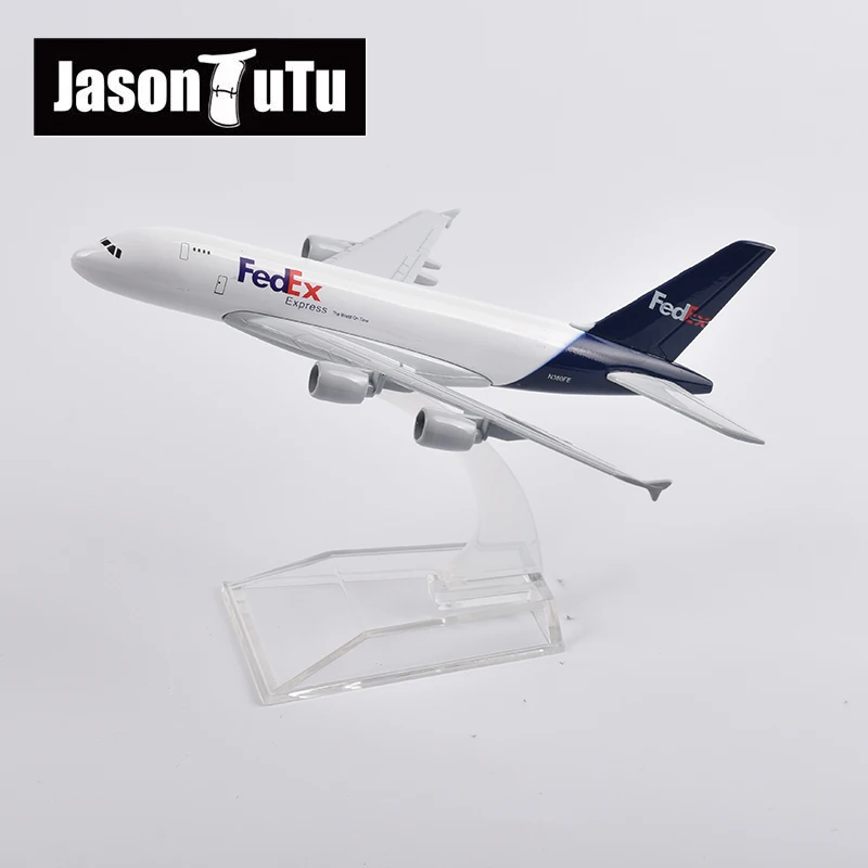 JASON TUTU 16cm FedEx Airbus A380 Plane Model Aircraft Diecast Metal 1/400 Scale Airplane Model Gift Collection
JASON TUTU 16cm FedEx Airbus A380 Plane Model Aircraft Diecast Metal 1/400 Scale Airplane Model Gift Collection