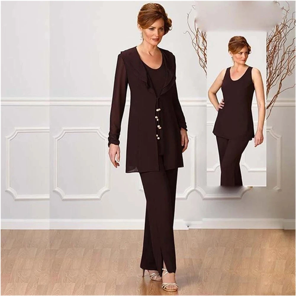 Plus Size Mother Of The Bride Dresses Sheath Scoop Chiffon With Jacket Pants Suit Long Groom Mother Dresses For Weddings
Plus Size Mother Of The Bride Dresses Sheath Scoop Chiffon With Jacket Pants Suit Long Groom Mother Dresses For Weddings