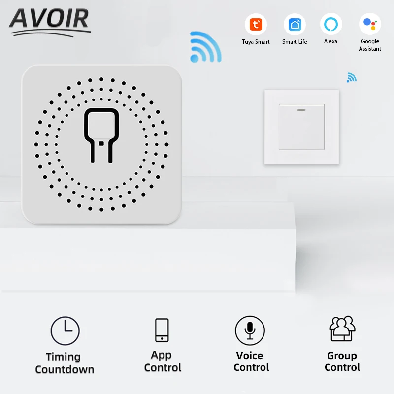 Avoir Circuit Breaker Tuya Smart Home Control Sensor Switch Diy Mini Wifi Module Switch Smart Life APP Support Google Home Alexa
Avoir Circuit Breaker Tuya Smart Home Control Sensor Switch Diy Mini Wifi Module Switch Smart Life APP Support Google Home Alexa
