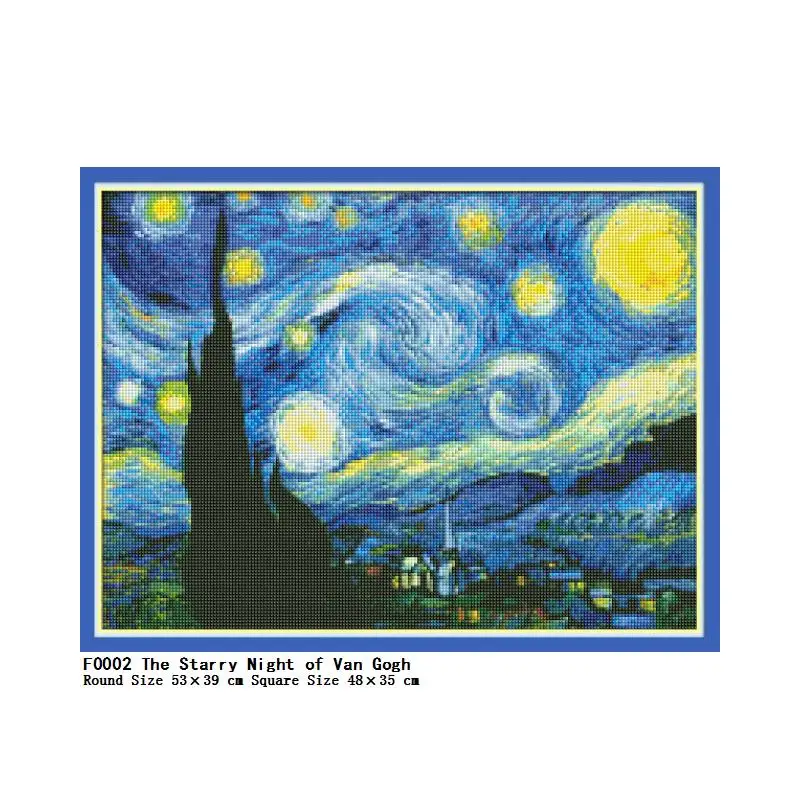 5D DIY Diamond Painting Embroidery Home decor The Starry Night of Van Gogh landscape Cross-stitch Wall Sticker Full drilling
5D DIY Diamond Painting Embroidery Home decor The Starry Night of Van Gogh landscape Cross-stitch Wall Sticker Full drilling