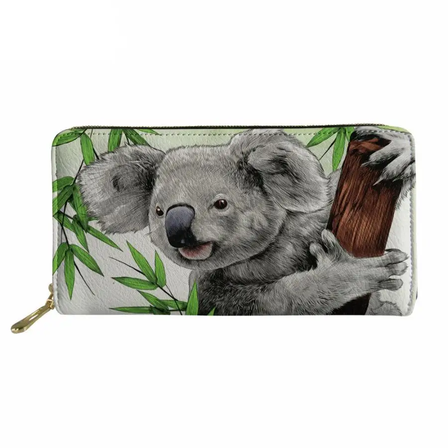 Cute Koala Painted Women PU Wallet Fashion Ladies Leather Coin Purse Capacity Femme Phone Money Bags Zipper Customized
Cute Koala Painted Women PU Wallet Fashion Ladies Leather Coin Purse Capacity Femme Phone Money Bags Zipper Customized
