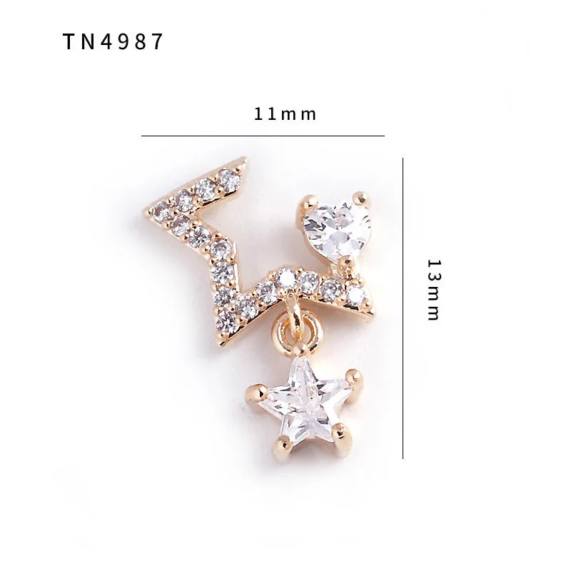 5pcs TN4987 Zircon Pendant Nail Art Crystal nail jewelry Rhinestone nail supplies nails accessories nail decorations Nail charms
5pcs TN4987 Zircon Pendant Nail Art Crystal nail jewelry Rhinestone nail supplies nails accessories nail decorations Nail charms