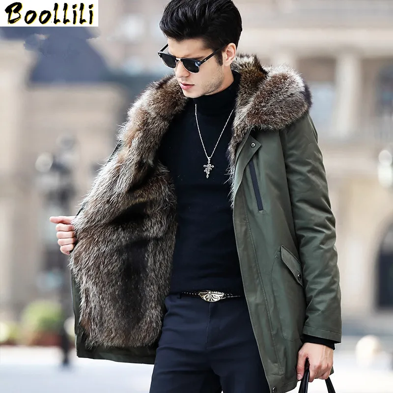 Fur Boollili Real Coat Men Parka Winter Jacket Natural Raccoon Fur Liner Long Warm Coat Hooded Parkas Hombre Outerwear
Fur Boollili Real Coat Men Parka Winter Jacket Natural Raccoon Fur Liner Long Warm Coat Hooded Parkas Hombre Outerwear