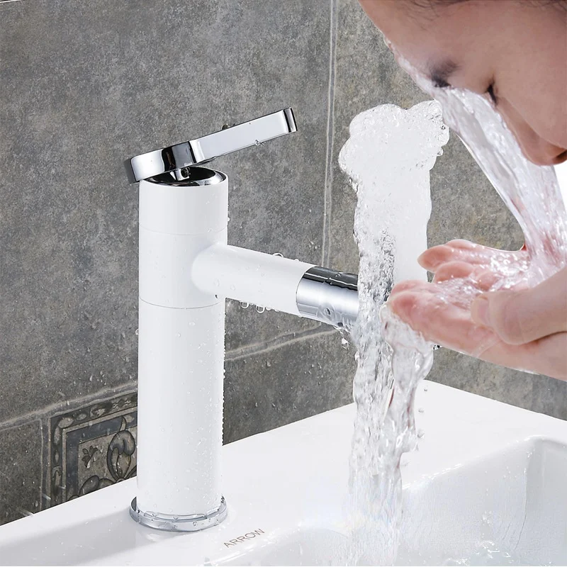 Copper Alloy Antique Cold and Hot Mixed Water Basin Faucet Bathroom Black and White Rotatable Wash Basin Faucet Wash Basin Fauce
Copper Alloy Antique Cold and Hot Mixed Water Basin Faucet Bathroom Black and White Rotatable Wash Basin Faucet Wash Basin Fauce