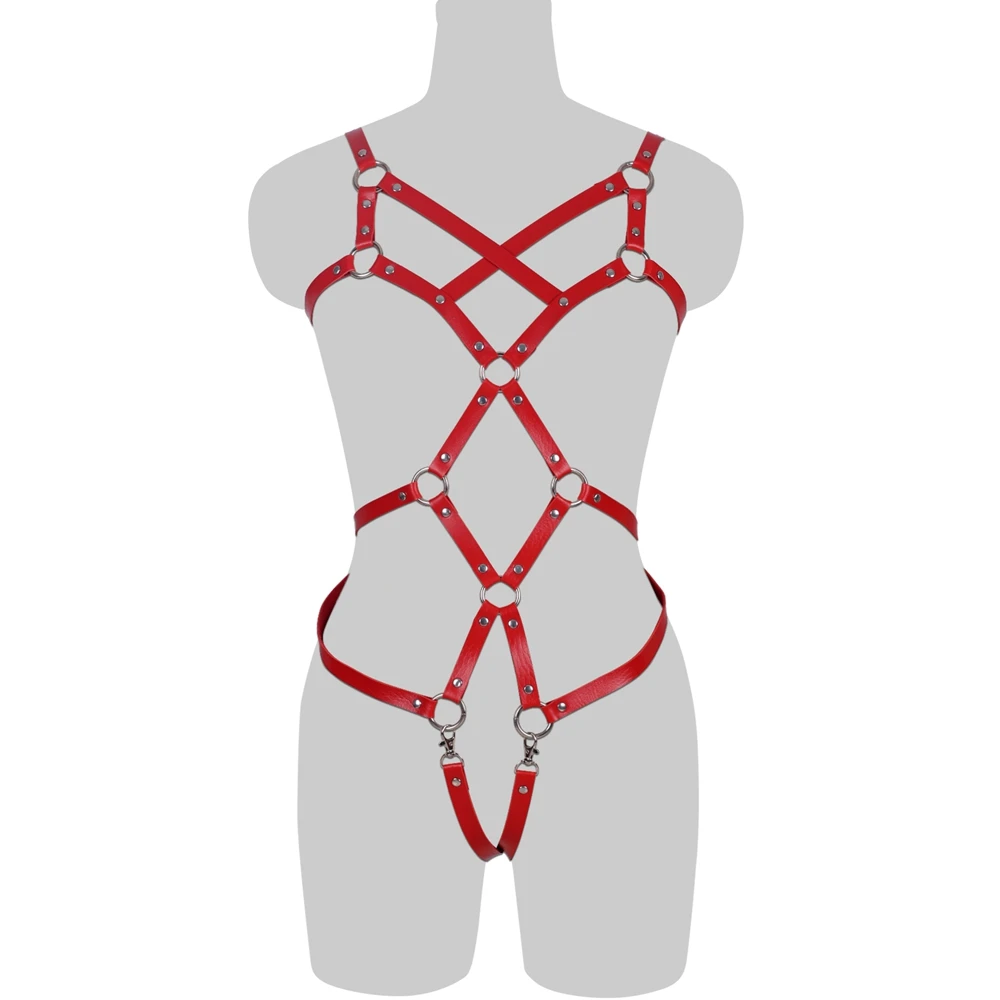 Sexy Lingerie PU Leather Gothic Clothes Chest Bondage Full Body Harness Belt Women Harness Bra Punk Straps Suspenders Belts Set
Sexy Lingerie PU Leather Gothic Clothes Chest Bondage Full Body Harness Belt Women Harness Bra Punk Straps Suspenders Belts Set
