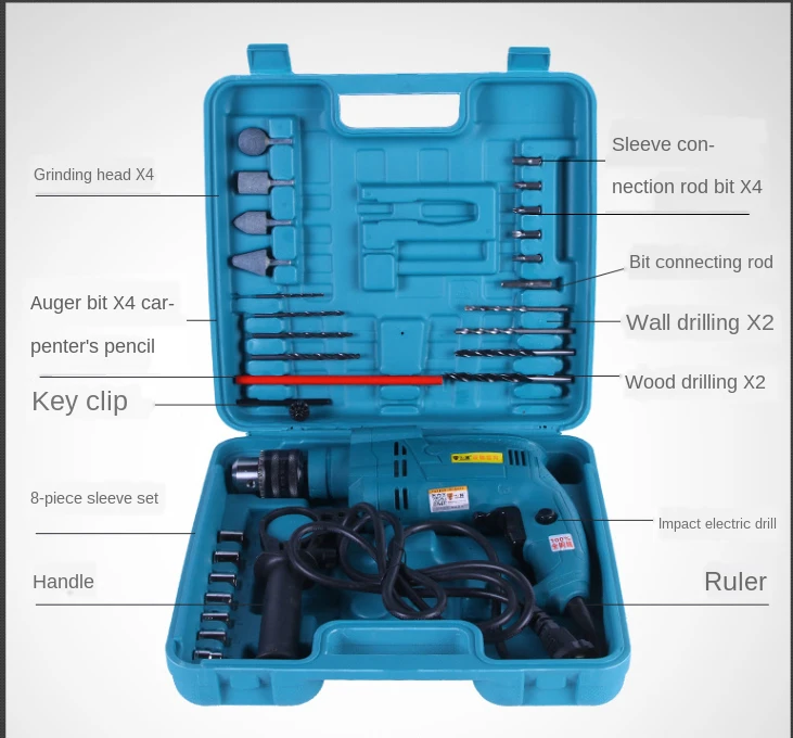220V 1580w Power Corded Drill Kit Electric Metal Chuck V/Speed Forward Reverse With Mini Drill Grinding Wheel Hand Tools
220V 1580w Power Corded Drill Kit Electric Metal Chuck V/Speed Forward Reverse With Mini Drill Grinding Wheel Hand Tools