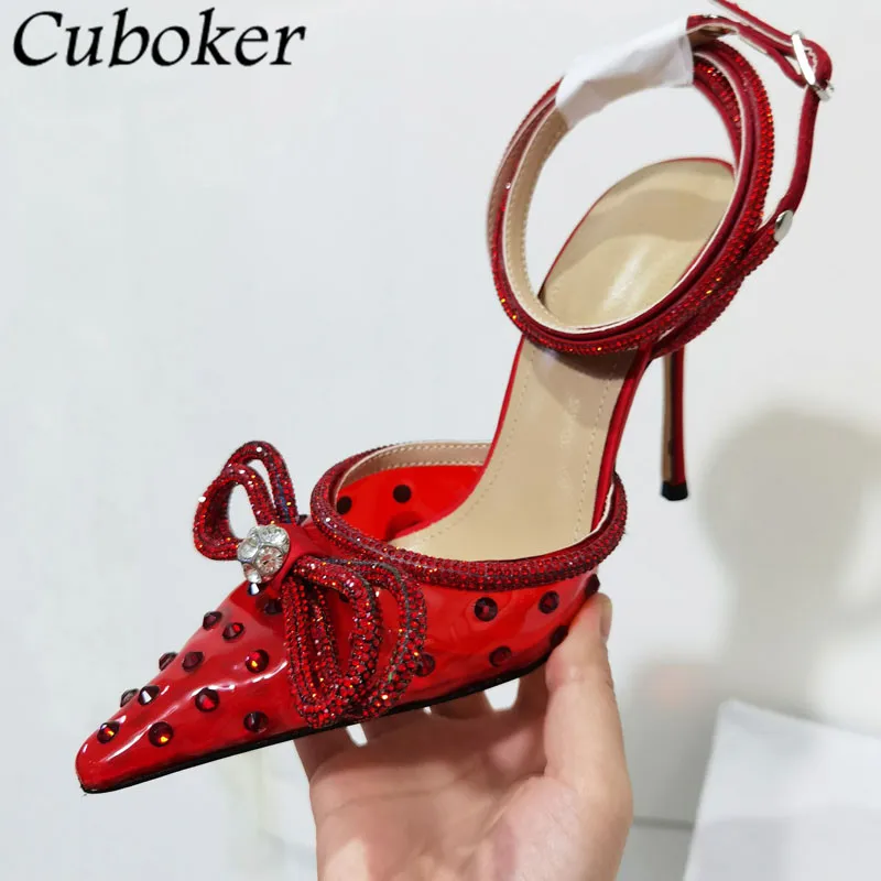 2024 Summer Pointed Toe PVC Sandals Women Rhinestone High Heel Ankle Strap Pumps Ladies Designer Party Dress Wedding Shoes Femme
2024 Summer Pointed Toe PVC Sandals Women Rhinestone High Heel Ankle Strap Pumps Ladies Designer Party Dress Wedding Shoes Femme