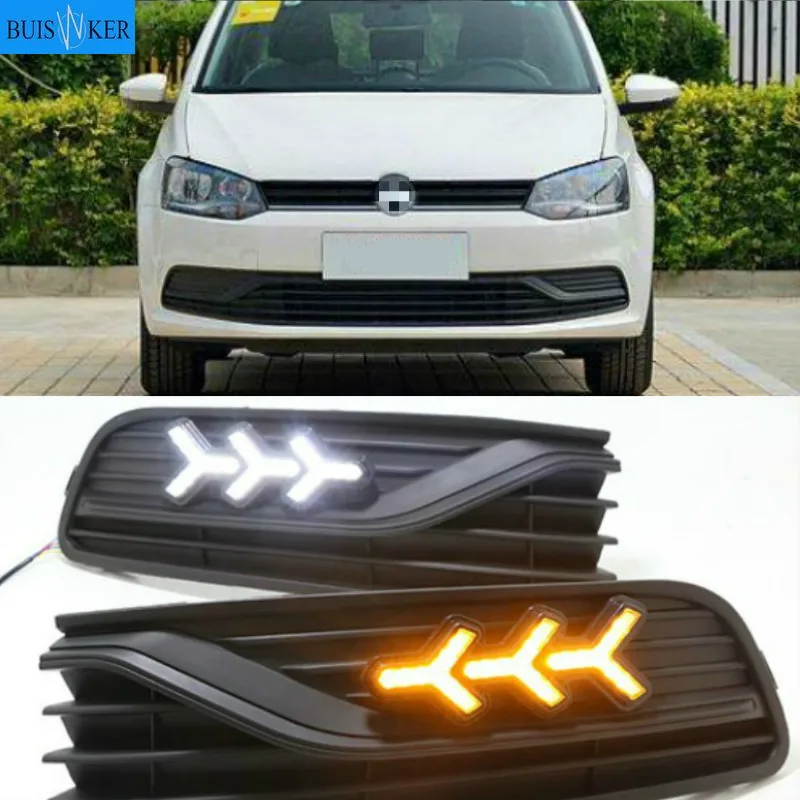 2Pcs DRL For Volkswagen VW Polo 2014-2018 Daytime Running Lights Fog head Lamp cover Daylight
2Pcs DRL For Volkswagen VW Polo 2014-2018 Daytime Running Lights Fog head Lamp cover Daylight