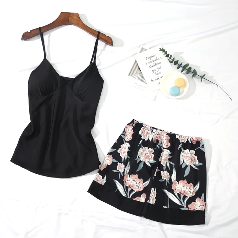 Sexy Trouser Suits Lovely Pyjamas For Women Spring and Summer Pajama Sets 2021 Sleepwear Silk Women's Pajamas Pants Printed
Sexy Trouser Suits Lovely Pyjamas For Women Spring and Summer Pajama Sets 2021 Sleepwear Silk Women's Pajamas Pants Printed