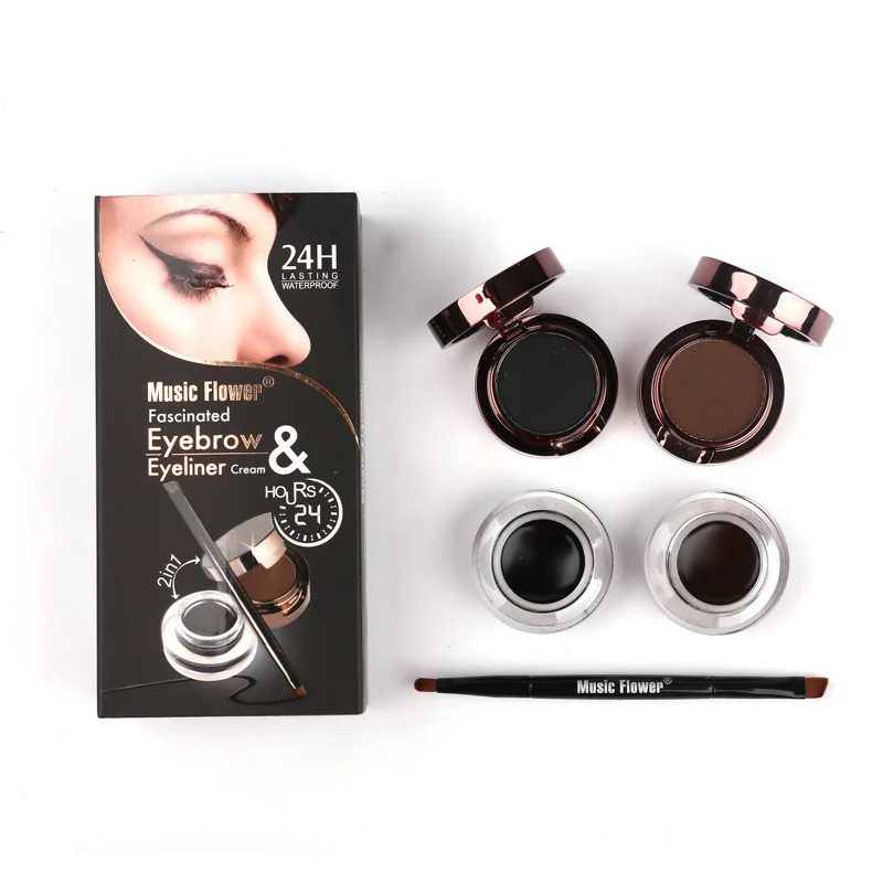 Hot Selling Music Flower Black Brown Eyeliner and Eyebrow Powder Wholesale M1096 Makeup Goods Cosmetic Gift for Women
Hot Selling Music Flower Black Brown Eyeliner and Eyebrow Powder Wholesale M1096 Makeup Goods Cosmetic Gift for Women