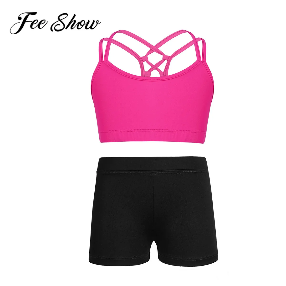 Kids Girls Criss Cross Back Tanks Bra Tops Crop Top Low Rise Activewear Dance Shorts Ballet Dance Stage Performance Workout Set
Kids Girls Criss Cross Back Tanks Bra Tops Crop Top Low Rise Activewear Dance Shorts Ballet Dance Stage Performance Workout Set