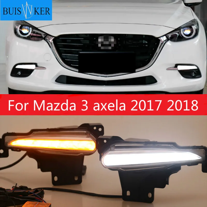 2pcs DRL for Mazda 3 axela 2017 2018 12V LED car DRL Driving daytime running lights fog lamp with turn Signal style Relay
2pcs DRL for Mazda 3 axela 2017 2018 12V LED car DRL Driving daytime running lights fog lamp with turn Signal style Relay