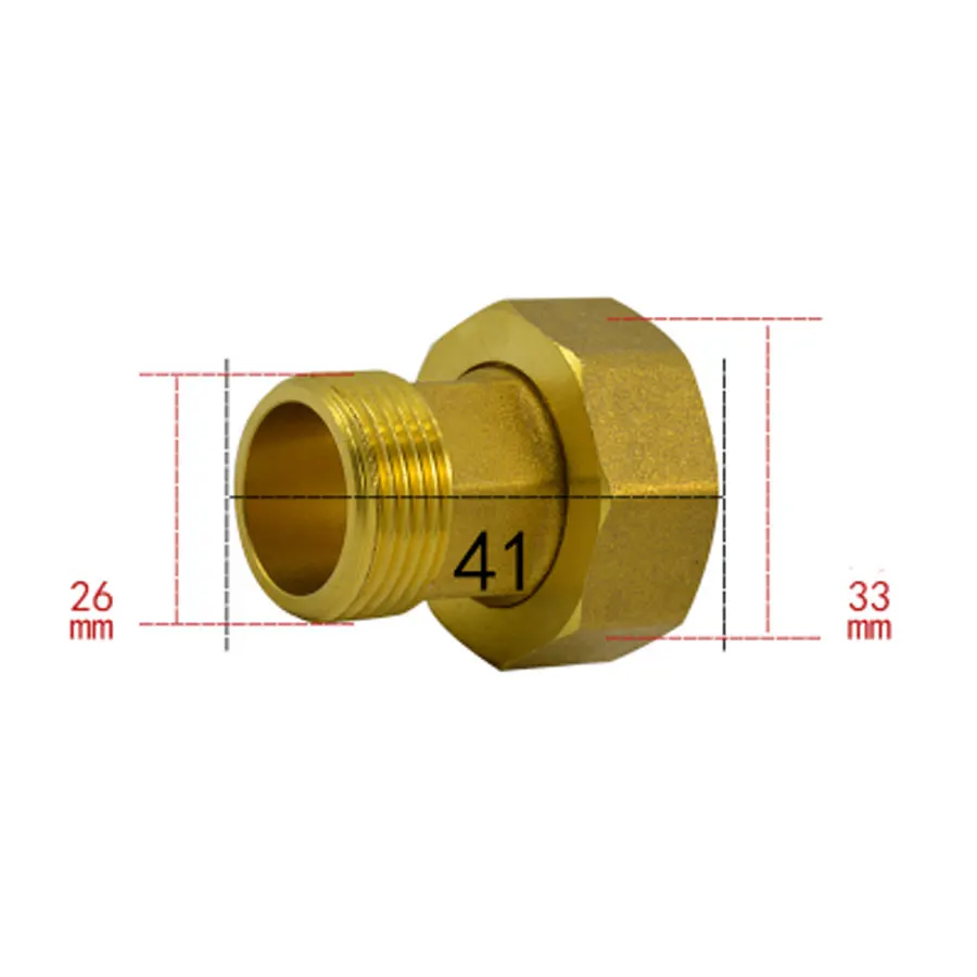 1 "BSP до 3/4" BSP Мужской шестигранные латунные союз трубопроводная арматура воды газойль для счетчика воды
1 "BSP до 3/4" BSP Мужской шестигранные латунные союз трубопроводная арматура воды газойль для счетчика воды