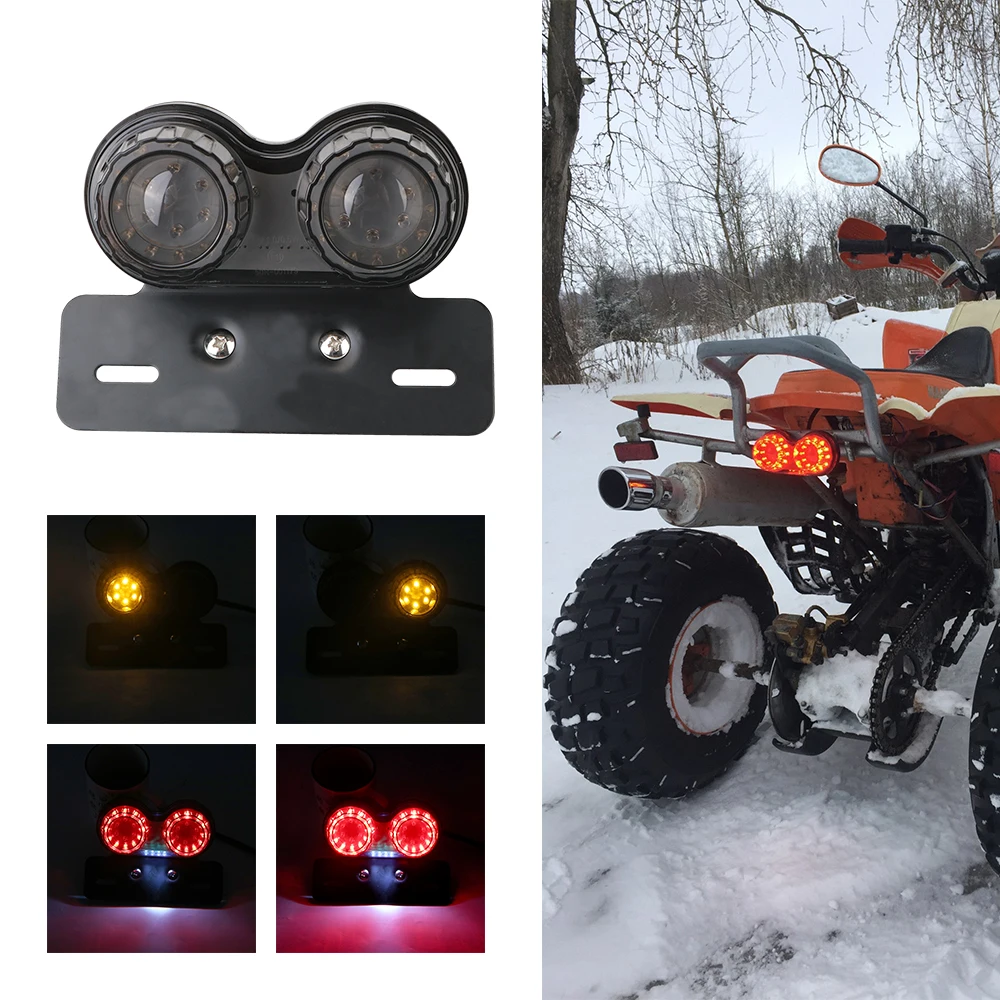 Brake Licence Plate Holder Light Motorcycle Accessories Motorcycle LED Tail Light 12V Universal Twin Dual Turn Signal Light
Brake Licence Plate Holder Light Motorcycle Accessories Motorcycle LED Tail Light 12V Universal Twin Dual Turn Signal Light
