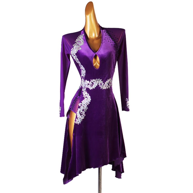 Custom Appliques Crystals Latin Dance Dress Women Girls Long Sleeves Latin Dance Costumes For Women Diamond Latin Dresses
Custom Appliques Crystals Latin Dance Dress Women Girls Long Sleeves Latin Dance Costumes For Women Diamond Latin Dresses