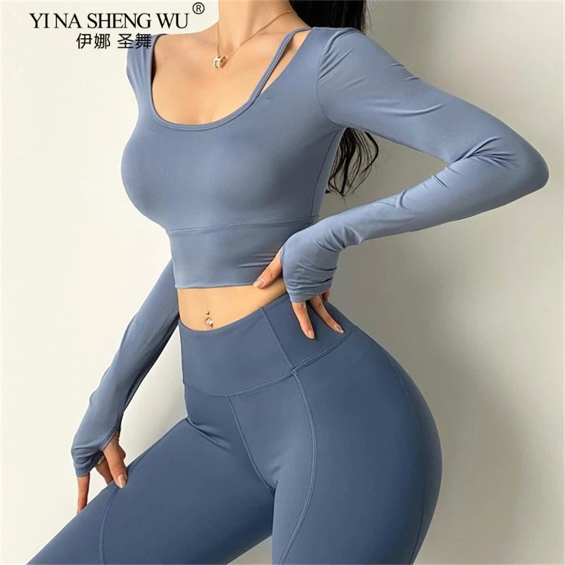 New Women Long Sleeve Running Shirts Sexy Exposed Navel Yoga T-shirts Solid Sports Shirts Quick Dry Fitness Gym Tops Sport Wear
New Women Long Sleeve Running Shirts Sexy Exposed Navel Yoga T-shirts Solid Sports Shirts Quick Dry Fitness Gym Tops Sport Wear