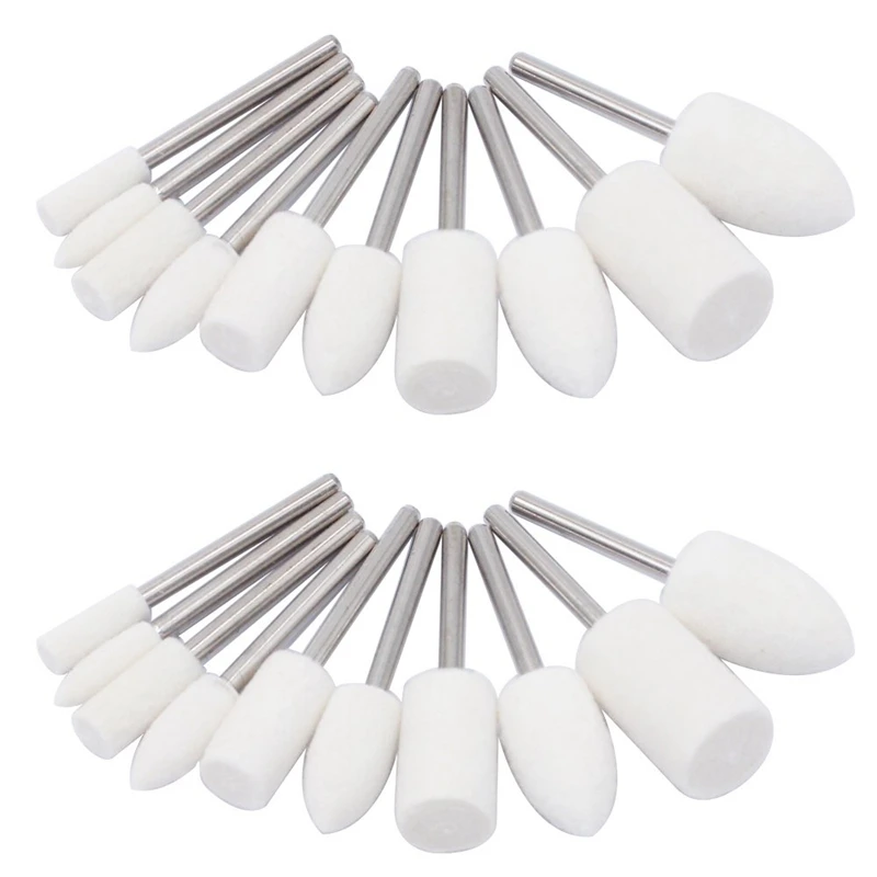 ABSF 20Pcs Wool Felt Mounted Mandrel Polishing Buffing Wheels Grinding Bits Grinder Head Polish Watch Jewelry Rotary Tool Access
ABSF 20Pcs Wool Felt Mounted Mandrel Polishing Buffing Wheels Grinding Bits Grinder Head Polish Watch Jewelry Rotary Tool Access
