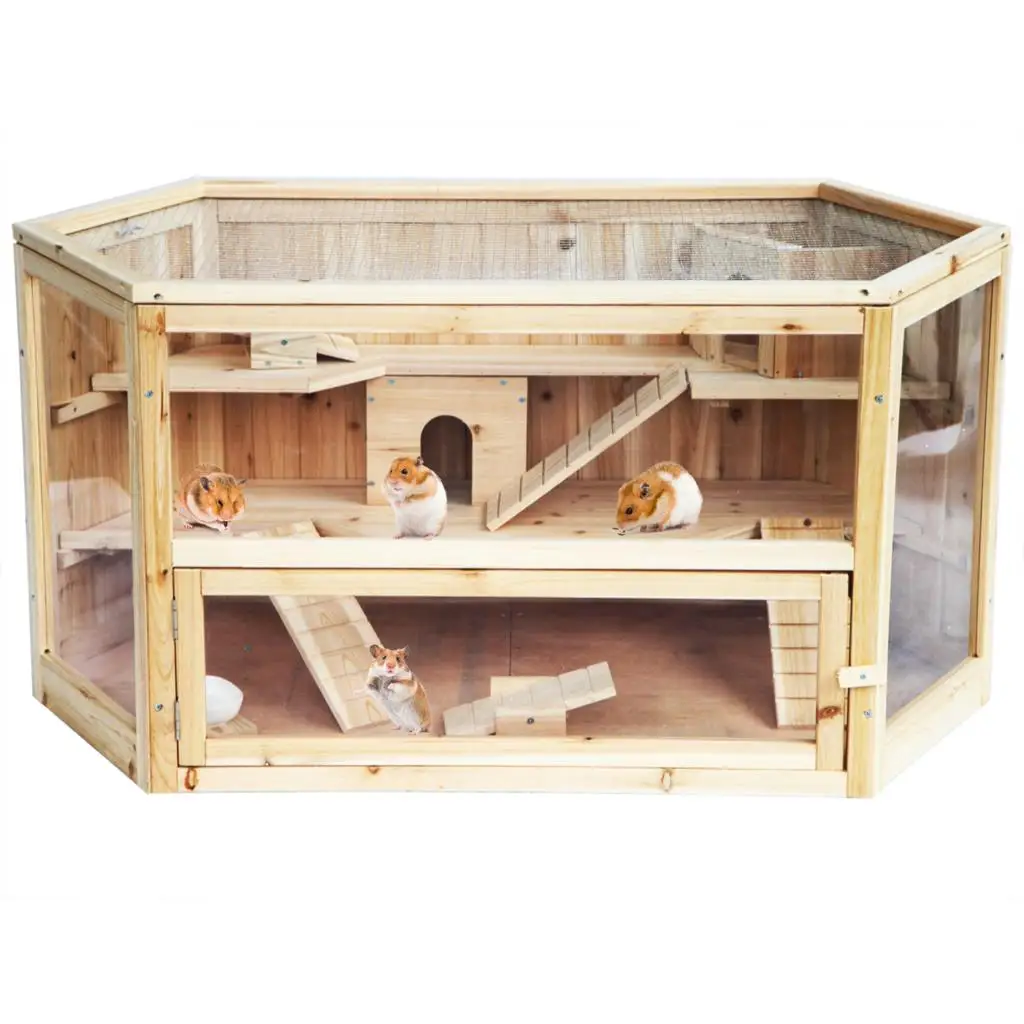Hamster Cage Wooden Hut Mouse Cage for Small Animals Hamster Hideout Rat Room Sleeping Play Pet House Cage Home Supplies
Hamster Cage Wooden Hut Mouse Cage for Small Animals Hamster Hideout Rat Room Sleeping Play Pet House Cage Home Supplies