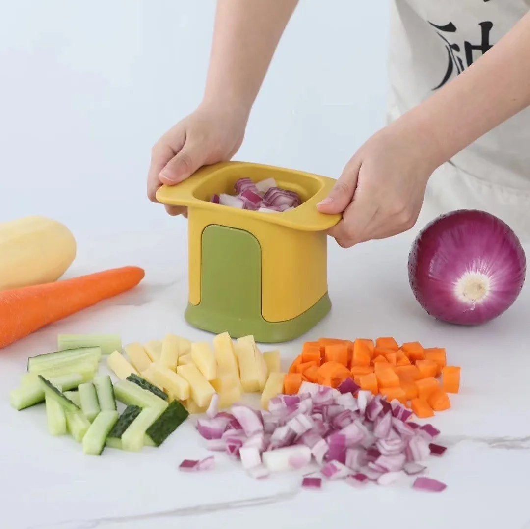 Vegetable Cutter Onion Dicer Potato Veggie Chopper Best for French Fries Kitchen Accessories Tool
Vegetable Cutter Onion Dicer Potato Veggie Chopper Best for French Fries Kitchen Accessories Tool