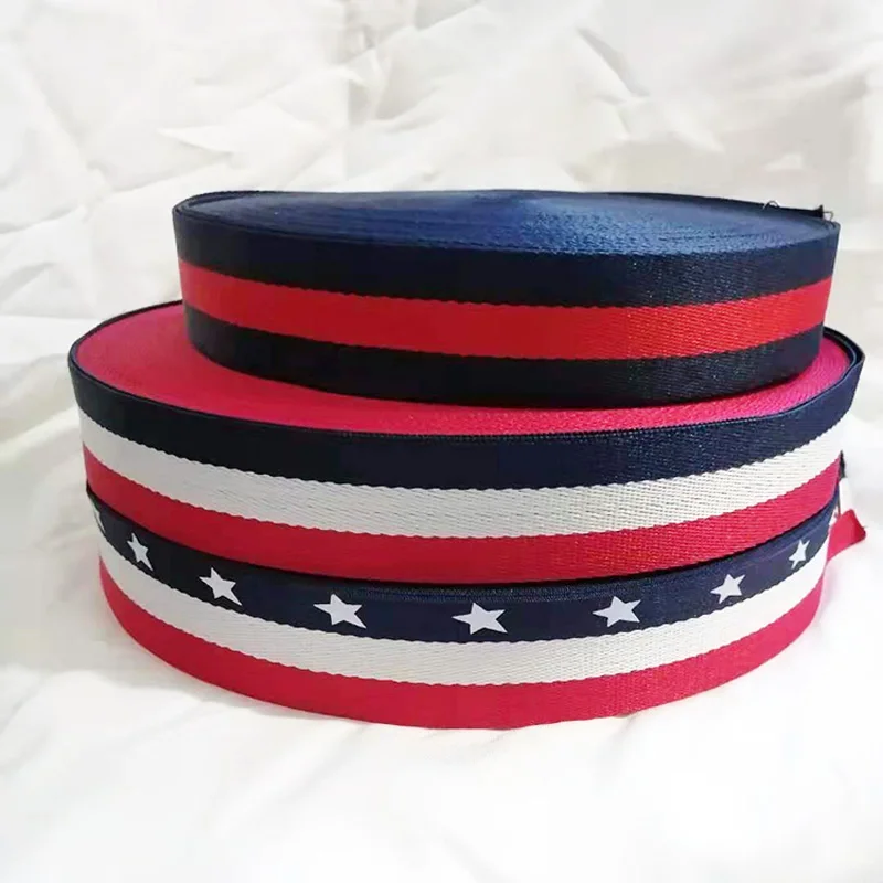 HQ 1.5" Navy Blue Red White Striped Cotton Webbing Soft Belt Keychain Key Lanyard Cotton Canvas Bag Strap Pet Belt Handle Ribbon
HQ 1.5" Navy Blue Red White Striped Cotton Webbing Soft Belt Keychain Key Lanyard Cotton Canvas Bag Strap Pet Belt Handle Ribbon
