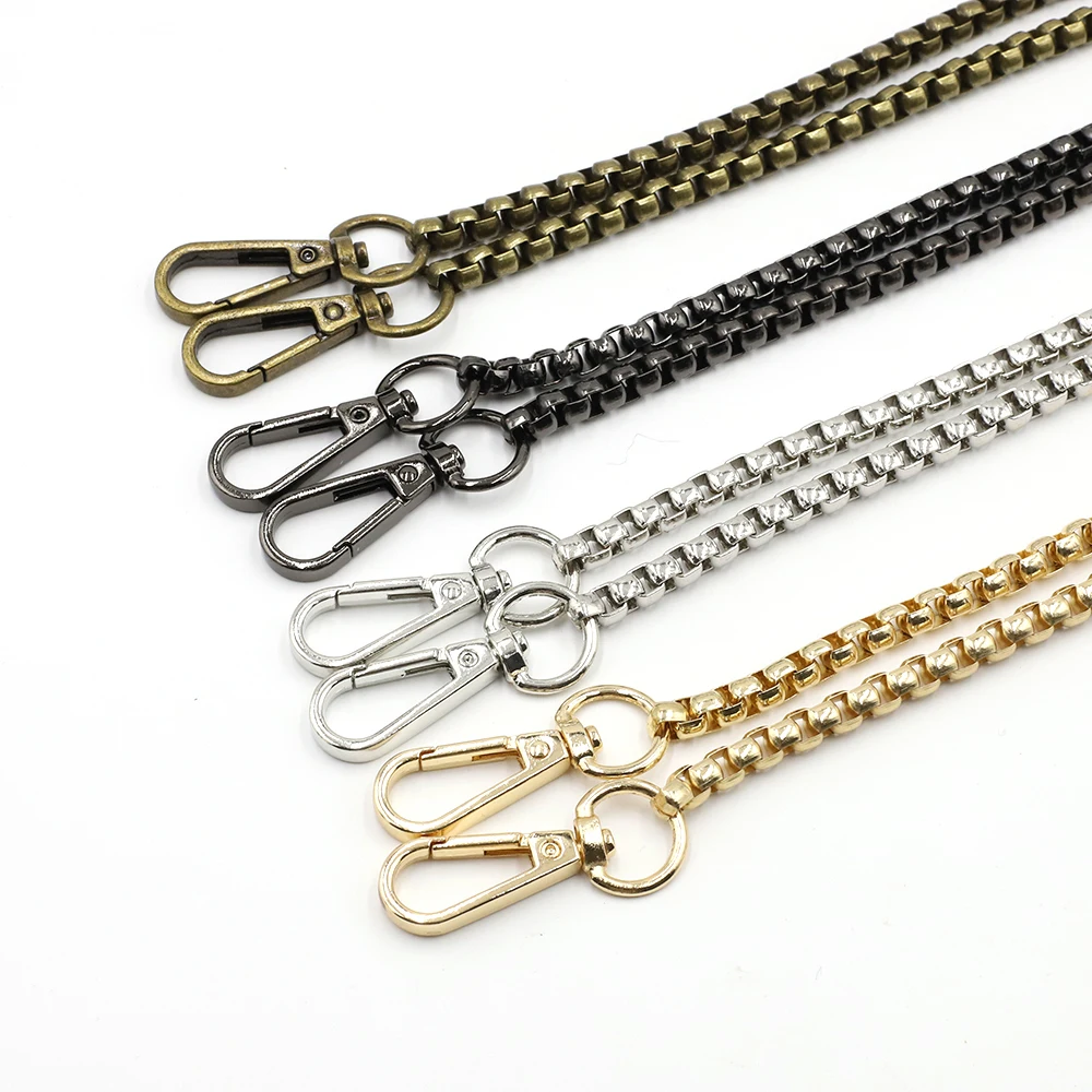 Square-shaped bag Chain 123CM*0.5CM High Quality Non-Fading Metal Strap Female Shoulder Bag Messenger Bag Chain Replacement Part
Square-shaped bag Chain 123CM*0.5CM High Quality Non-Fading Metal Strap Female Shoulder Bag Messenger Bag Chain Replacement Part