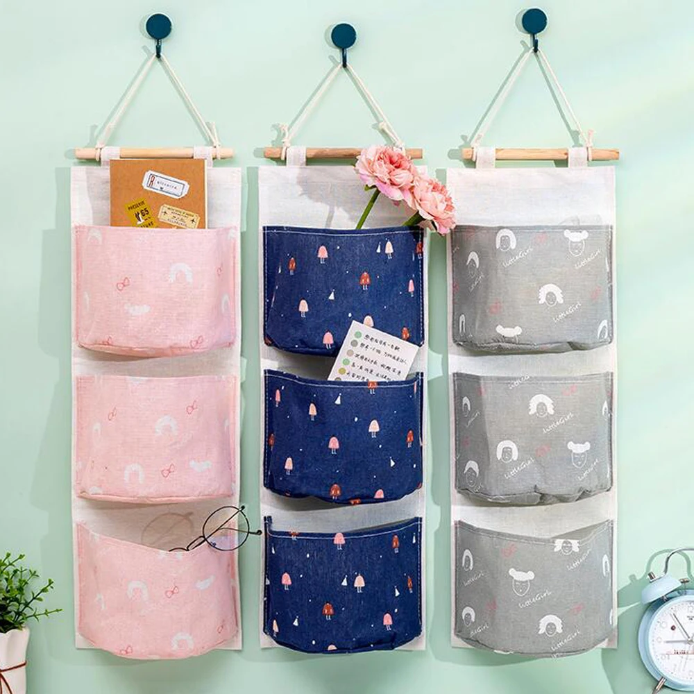 Creation Flax Line Hang Organizer Bag Plaid Pattern 3 Grid Wall Various Makeup Rack Jewelry Storage Box Basket Home Decoration
Creation Flax Line Hang Organizer Bag Plaid Pattern 3 Grid Wall Various Makeup Rack Jewelry Storage Box Basket Home Decoration