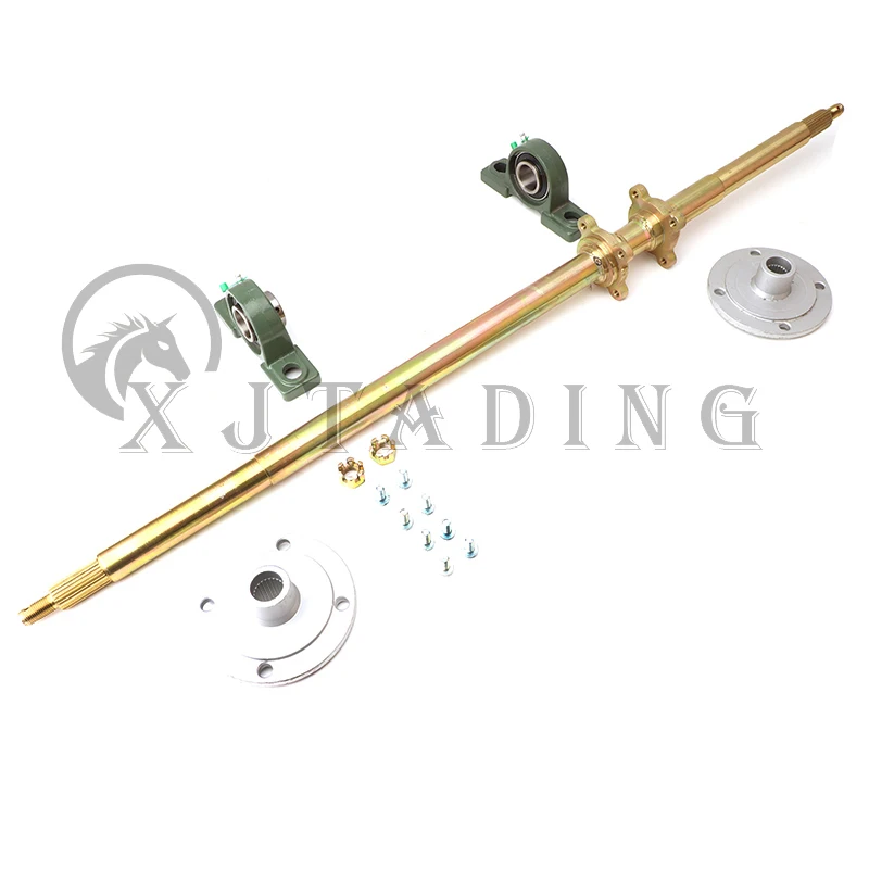 ATV 1050mm rear axle assembly with disc brake seat M10*4 wheels suitable for large karting ATV four-wheel motorcycle parts
ATV 1050mm rear axle assembly with disc brake seat M10*4 wheels suitable for large karting ATV four-wheel motorcycle parts