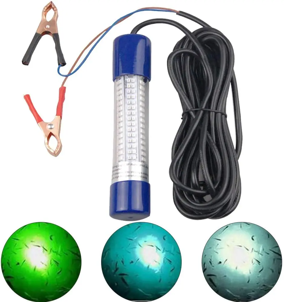 180 LED Lamp 12V-24V Underwater Fishing Light Lure Bait Light Finder Night Light Boat Deep Drop Underwater Light
180 LED Lamp 12V-24V Underwater Fishing Light Lure Bait Light Finder Night Light Boat Deep Drop Underwater Light
